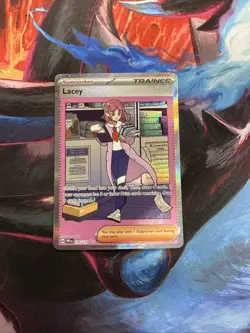 Pokemon TCG Trainer Lacey Prismatic Evolutions Holo Card 175/131 NM Condition - Image 1