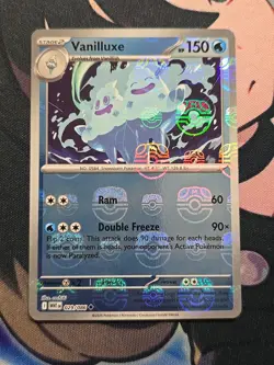 Vanilluxe Master Ball Pattern White Flare Holo Card 029/086 SV English - Image 1