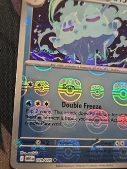 Vanilluxe Master Ball Pattern White Flare Holo Card 029/086 SV English - Image 2
