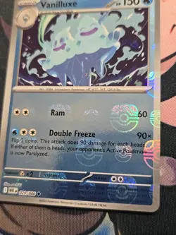 Vanilluxe Master Ball Pattern White Flare Holo Card 029/086 SV English - Image 3