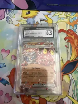 Pokemon Card Magcargo Ex Twilight Masquerade CGC 8.5 - Image 1