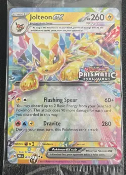 Pokemon TCG - Jolteon ex Prismatic Evolutions Stamp 030/131 Surprise Box NEW/NM - Image 1