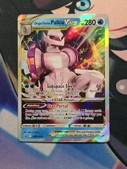 Origin Forme PALKIA VSTAR SWSH254 Full Art Promo Premium Pokemon Card Near Mint - Image 1