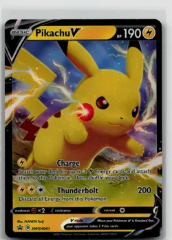 Pikachu V - SWSH061 SWSH: Sword & Shield Promo Cards Holo - NM - Image 1