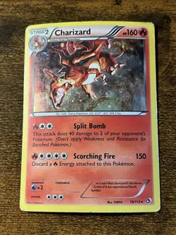 Charizard 19/113 Legendary Treasures Holo Pokemon Card - Image 1