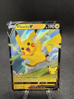 Pikachu V SWSH143 SWSH: Sword & Shield Celebrations Promo Card - Image 1