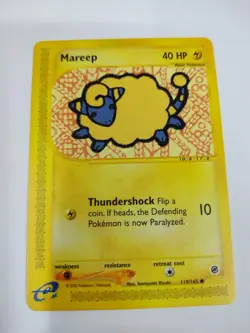 Nm Mareep 119/165 Expedition Pokemon Card WoTC E-Reader - Image 1
