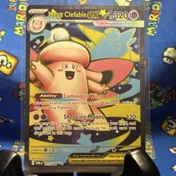 Pokemon Mega Clefable EX Card POR 103/088 Star Mega Evolution Ability - Image 1