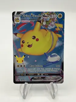 Pokemon Flying Pikachu VMAX Celebrations Full Art Ultra Rare Holo Card 007/025 - Image 1