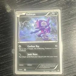 Pokemon Sableye World Championship Decks 62/108 Autographed Jason K 2013 Card - Image 1