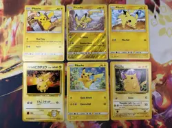 6x Pikachu Card Bundle Lot Pokemon TCG - Image 1