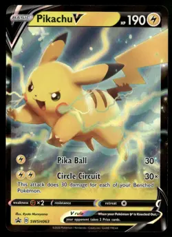 Pikachu V - Promo SWSH: Sword & Shield Promo Cards SWSH063 Pokemon TCG - Image 1