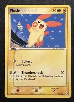 Plusle 39/106 Non Holo EX Emerald Pokemon Card Vintage 2005 NM - Image 1