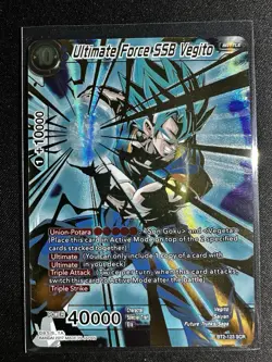 Dragon Ball Super Card - Ultimate Force SSB Vegito BT2-123 SCR Secret Rare N/M - Image 1