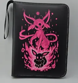 PokemonTrading Card Binder With Zip Closure 50+ Sleeves & Wrist Strap NEW - Image 1