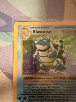 Pokemon TCG Blastoise Holo Shadowless Rare Card Base Set 2/102 - Image 4