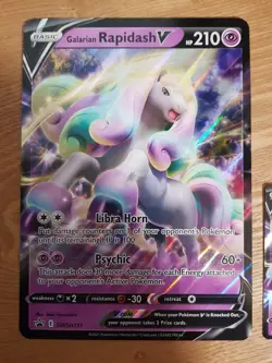 Galarian Rapidash V - SWSH111 Black Star Promo & Jumbo Card Pokemon TCG [NM] - Image 4