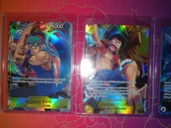 One Piece CCG Lot of 4 Cards Op 15 Eb04 SEC Luffy ,Alt Art Leader Enel, Alt Zoro - Image 2
