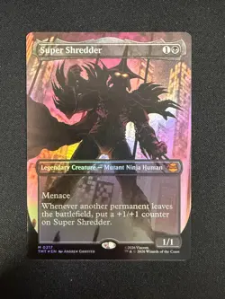 Super Shredder (BORDERLESS FOIL) - TMNT (Magic) NM - Image 1