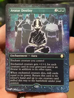 Avatar Destiny MTG Avatar The Last Airbender Hand Painted Full Altered Art Tentz - Image 1