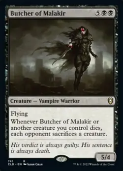x1 Butcher of Malakir - Deck Exclusive R MTG Commander Legends: Battle for Baldu - Image 1