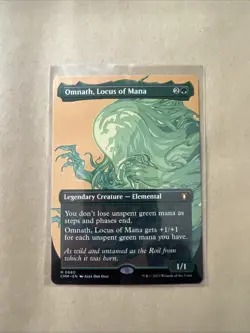 MTG Omnath, Locus of Mana CMM 0680 M NM Regular Borderless - Image 1