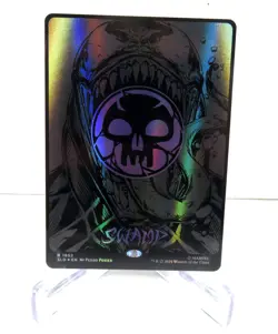 MTG Swamp RAISED FOIL 1952 Mana Symbiote Venom Land Spider-Man Secret Lair - Image 1