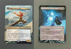 Aang, Swift Savior MTG Avatar: The Last Airbender Hand Painted Full Altered Art - Image 1
