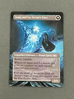 Aang, Swift Savior MTG Avatar: The Last Airbender Hand Painted Full Altered Art - Image 4