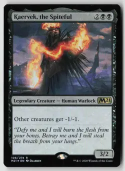 Kaervek, the Spiteful 106 Rare Core Set 2021 Foil LP - Image 1