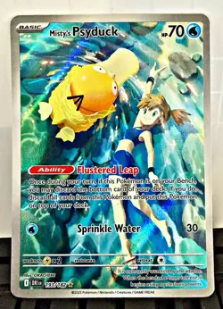 Misty’s Psyduck 193/182 Illustration Rare – Destined Rivals Pokemon Card NM - Image 1