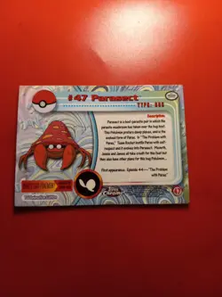 Topps Chrome Pokemon Parasect #47 Spectra Chrome 2000 TV Animation Edition - Image 2