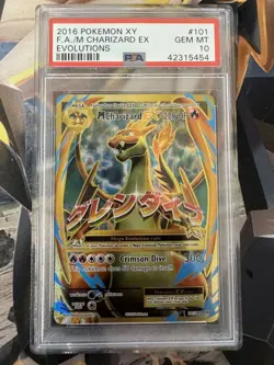 2016 Pokemon XY Evolutions 101 M Charizard EX PSA 10 42315454 Graded Pokemon Car - Image 1