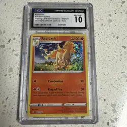 Pokemon CGC 10 Gem Mint TCG Classic Collection Holo Rapidash CLC 005/034 - Image 1