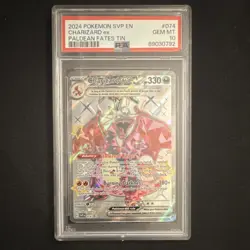 Pokemon Charizard ex #074 SV: Scarlet & Violet Promo Holo PSA 10 2024 English - Image 1