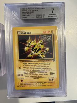1999 POKEMON GAME MOVIE BLACK STAR PROMO #2 ELECTABUZZ PSA BGS 7 - Image 1