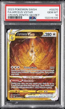 2023 POKEMON SWORD & SHIELD CROWN ZENITH SECRET FULL ART/ARCEUS VSTAR PSA 10 - Image 1