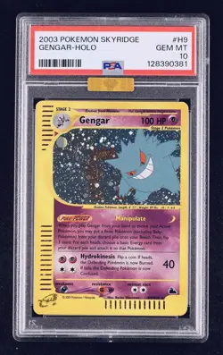 2003 Pokemon Skyridge Gengar #H9 PSA 10 Gem Mint Perfect 💎👻 POP - 99 MBA Gold - Image 1
