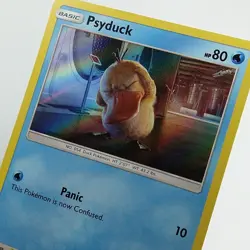 PSYDUCK 7/18 Holo - Pokemon TCG Detective Pikachu Movie - Very Good Cond. - Image 2