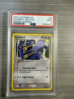 2004 Pokemon Ex Loudred Reverse Foil Hidden Legends PSA 9 - Image 1