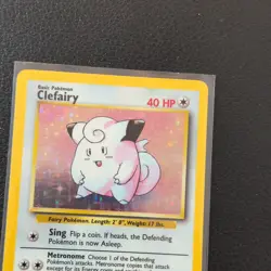 Pokemon TCG Clefairy Base Set 5/102 Holo Rare 40 HP Basic Wizards 1999 NM/LP - Image 5