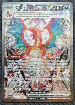 2023 Pokemon Obsidian Flames Charizard ex 223/197 NM - Image 1