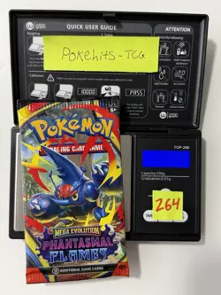 (NEW)🔥 22.39g Pokemon TCG Phantasmal Flames Booster Pack Factory Sealed✅ - Image 1