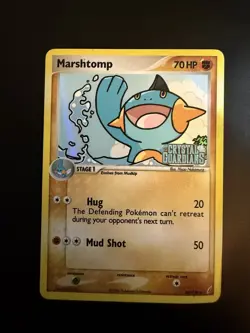 Pokemon TCG Marshtomp 38/100 Crystal Guardian Stamped Reverse Holo Uncommon 2006 - Image 1