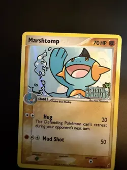 Pokemon TCG Marshtomp 38/100 Crystal Guardian Stamped Reverse Holo Uncommon 2006 - Image 2