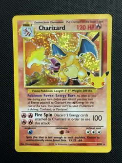 Charizard 4/102 Celebrations: Classic Collection Holo Pokemon - Image 1