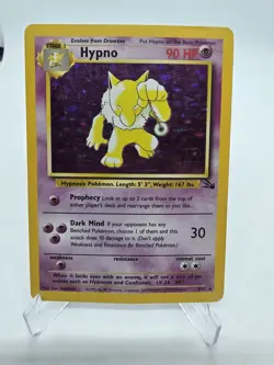 Hypno 8/62 Fossil Set Holo Rare Pokemon TCG 1999 Ken Sugimori LP-MP - Image 1
