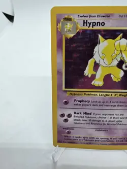 Hypno 8/62 Fossil Set Holo Rare Pokemon TCG 1999 Ken Sugimori LP-MP - Image 3