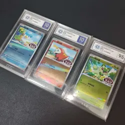 3*Lot Pokemon TCG Chinese Gem Pack PROMO Quaxly/Fuecoco/Sprigatito Holo #27 KB72 - Image 2