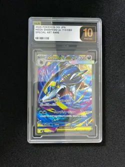 2025 Pokemon TCG Japanese M2 113/080 SAR Mega Sharpedo ex PLG 10 Pristine FN45 - Image 1